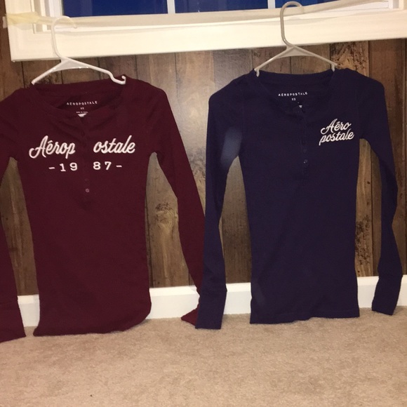 Aeropostale Tops - AERO long sleeve tees, $9 EACH or BOTH for $15!!